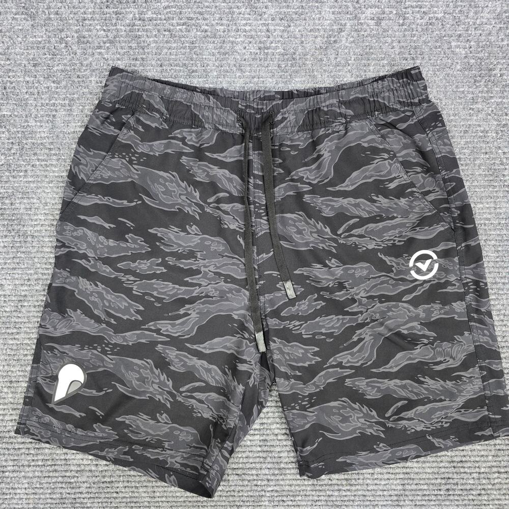 VIRUS Performance Men's Evo Tiger Small 7" Shorts Black Tiger Stripe Camo